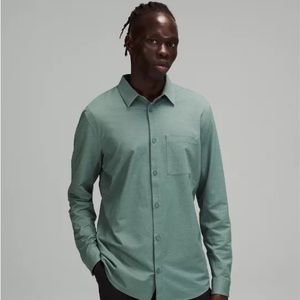 Lululemon Commission Long Sleeve and Short Sleeve Shirt Tital Water Teal Large